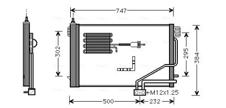 Радиатор кодиционера AVA COOLING MSA5298D