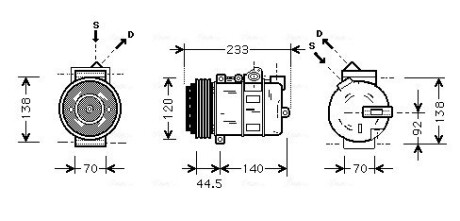 Компресор AVA COOLING MSAK277