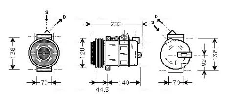 Компресор AVA COOLING MSAK277