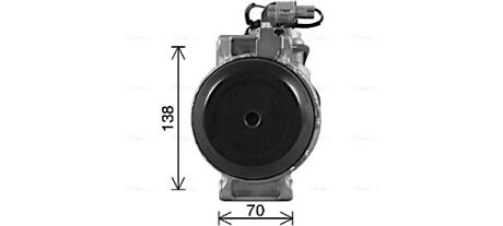AVA DB Компресор кондиціонера SPRINTER B906 AVA COOLING MSAK738