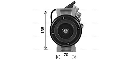 AVA DB Компресор кондиціонера C-CLASS (W205) 13-, C-CLASS T-Model (S205) 14-, C-CLASS Купе (C205) 15-, GLC (X253) 15-, VITO (W447) 14- AVA COOLING MSAK747
