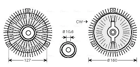 Віскомуфта AVA COOLING MSC488 (фото 1)