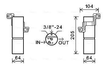 Осушитель, Система кондиционирования воздуха AVA COOLING MSD598