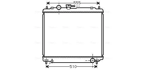 Радиатор, Система охлаждения двигателя AVA COOLING MT2109 (фото 1)