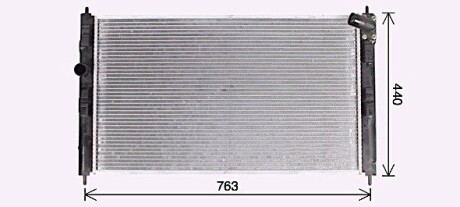 Радиатор охлаждения Aircros/ASX 1.6/2.0 7/13+ (выр-во AVA) AVA COOLING MT2276