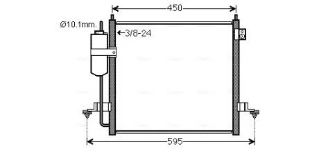 Радиатор кодиционера AVA COOLING MT5218D