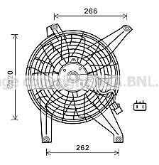 Вентилятор радіатора MITSUBISHI PAJERO (V60, 70) (00-) (AVA) AVA COOLING MT7528