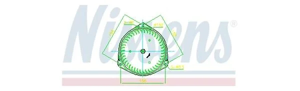 Вентилятор обігрівача Mitsubishi L200 (05-) AVA AVA COOLING MT8297 (фото 1)