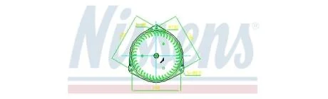 Вентилятор обігрівача Mitsubishi L200 (05-) AVA AVA COOLING MT8297