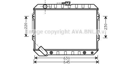 Радіатор AVA COOLING MTA2089