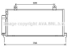 Радіатор кондиціонера Mitsubishi Galant 2.4i 07/06> M/A AVA AVA COOLING MTA5221D (фото 1)