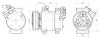 AVA MITSUBISHI Компресор конд. L200 / TRITON 05-, PAJERO SPORT II 08- AVA COOLING MTAK295 (фото 1)