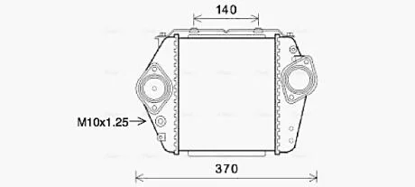 AVA MAZDA Інтеркулер 6 2.0 MZR-CD 07-, 2.2 08- AVA COOLING MZ4244