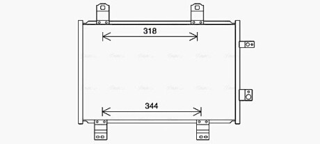 Радіатор кондиціонера AVA COOLING MZ5284