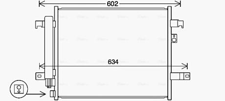 Радіатор кодиціонера AVA COOLING MZ5294D