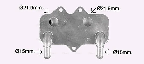 Радиатор масляный OPEL ASTRA G/VECTRA B (95-) (выр-во AVA) AVA COOLING OL3704 (фото 1)
