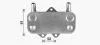 Радиатор масляный OPEL ASTRA G/VECTRA B (95-) (выр-во AVA) AVA COOLING OL3704 (фото 3)