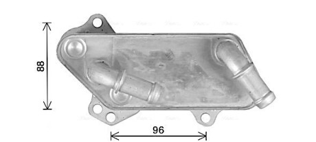 AVA OPEL Оливний радіатор (без корпуса) VECTRA C 2.0 03-, SIGNUM 2.0 03-, SAAB, CADILLAC AVA COOLING OL3711