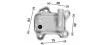 AVA OPEL Масляний радіатор Corsa C, Combo Tour, Meriva 1.7CDTI 03- AVA COOLING OL3716 (фото 3)