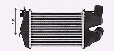AVA OPEL Інтеркулер ASTRA H 1.7 07- AVA COOLING OL4691