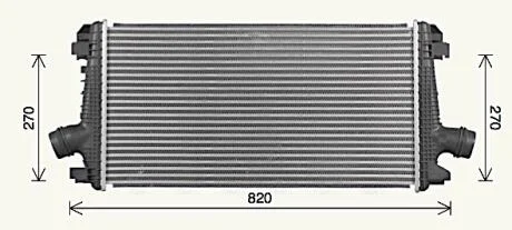AVA OPEL Інтеркулер INSIGNIA A 2.0 11- AVA COOLING OL4722