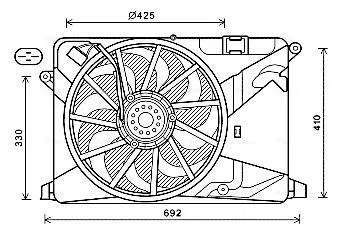 Вентилятор AVA COOLING OL7669