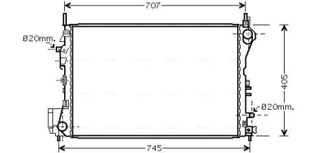 Радіатор AVA COOLING OLA2395