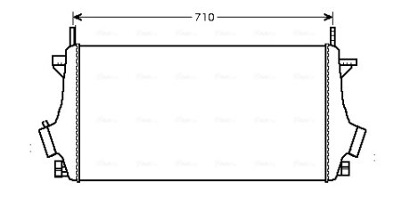 AVA OPEL Інтеркулер Insignia, Saab 9-5, Chevrolet Malibu 1.6CDTI/2.0 AVA COOLING OLA4476
