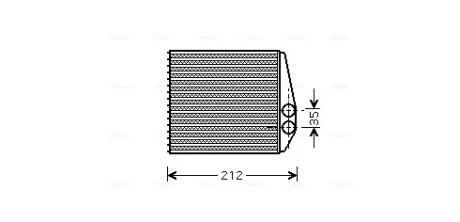 Радиатор отопителя салона Opel Combo 1,3D 1,4 1,6i 1,7D 04> AVA AVA COOLING OLA6354
