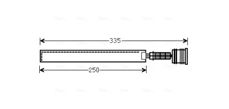 Осушитель кондиционера Chevrolet Cruze (09-), Malibu (12-)/Opel Astra J (09-), I AVA COOLING OLD645