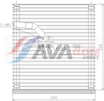 Випаровувач, кондиціонер AVA COOLING OLV759