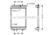 AVA PEUGEOT Радіатор охолодження двиг. 206 1.1/1.6 AVA COOLING PE2243 (фото 1)