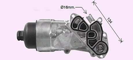 AVA CITROEN Оливний радіатор (з корпусом) Berlingo 1.6HDI 05-, C1/2/3/4, Nemo 1.4HDI 08-, Ford, Mazda, Peugeot, Toyota, Volvo AVA COOLING PE3396H