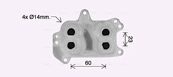 Охолоджувач мастила AVA COOLING PE3424 (фото 1)