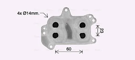 Охолоджувач мастила AVA COOLING PE3424