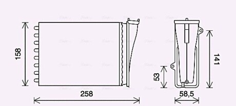 Радіатор обігрівача салону Citroen C3 (16-)/Peugeot 2008 (13-), 208 (12-19) AVA AVA COOLING PE6413