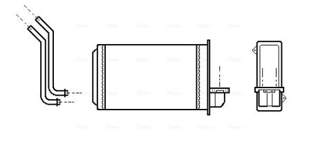 AVA PEUGEOT Радіатор опалення 205/309 AVA COOLING PEA6088