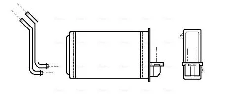 AVA PEUGEOT Радіатор опалення 205/309 AVA COOLING PEA6088