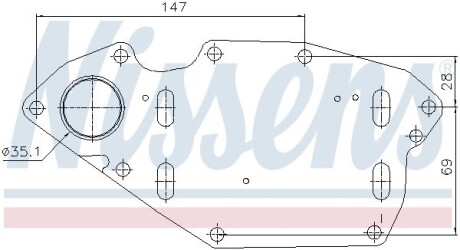 AVA RENAULT Оливний радіатор (без корпуса) MASTER III, NISSAN, OPEL AVA COOLING RT3697