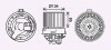Вентилятор обігрівача салону Renault Logan (12-), Sandero (12-) AVA AVA COOLING RT8635 (фото 1)