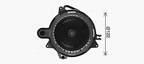 Вентилятор отопителя салона Renault Capture (13-), Clio (13-) AVA AVA COOLING RT8676