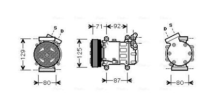 AVA NISSAN компресор кондиціонера Juke, Micra, Note, Qashqai AVA COOLING RTAK401