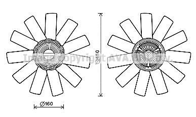 Віскозна муфта AVA COOLING RTF558