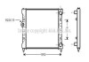 AVA VW Радіатор сист. охолодження Caddy II, Polo, Seat 1.6/1.8 AVA COOLING STA2024 (фото 1)