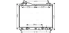 Радіатор охолодження двигуна Suzuki Grand Vitara (05-) АКПП AVA AVA COOLING SZ2102 (фото 1)