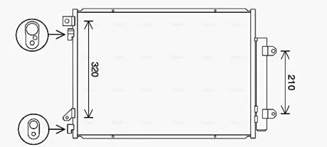 Радіатор кондиціонера AVA COOLING SZ5150D