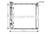 AVA LEXUS Радіатор охолодження двиг. RX 3.0 03- AVA COOLING TO2343 (фото 1)