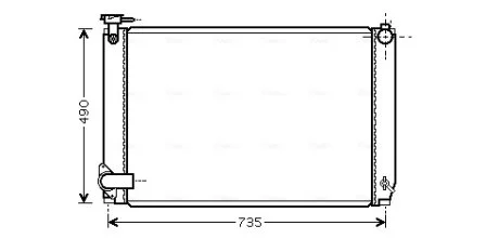 AVA LEXUS Радіатор системи охолодження двигуна RX 400h 05- AVA COOLING TO2463