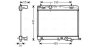 AVA TOYOTA Радіатор системи охолодження двигуна YARIS 1.33 08-, DAIHATSU AVA COOLING TO2716 (фото 1)