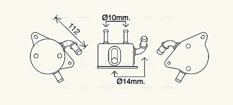 Охолоджувач мастила AVA COOLING TO3733 (фото 1)